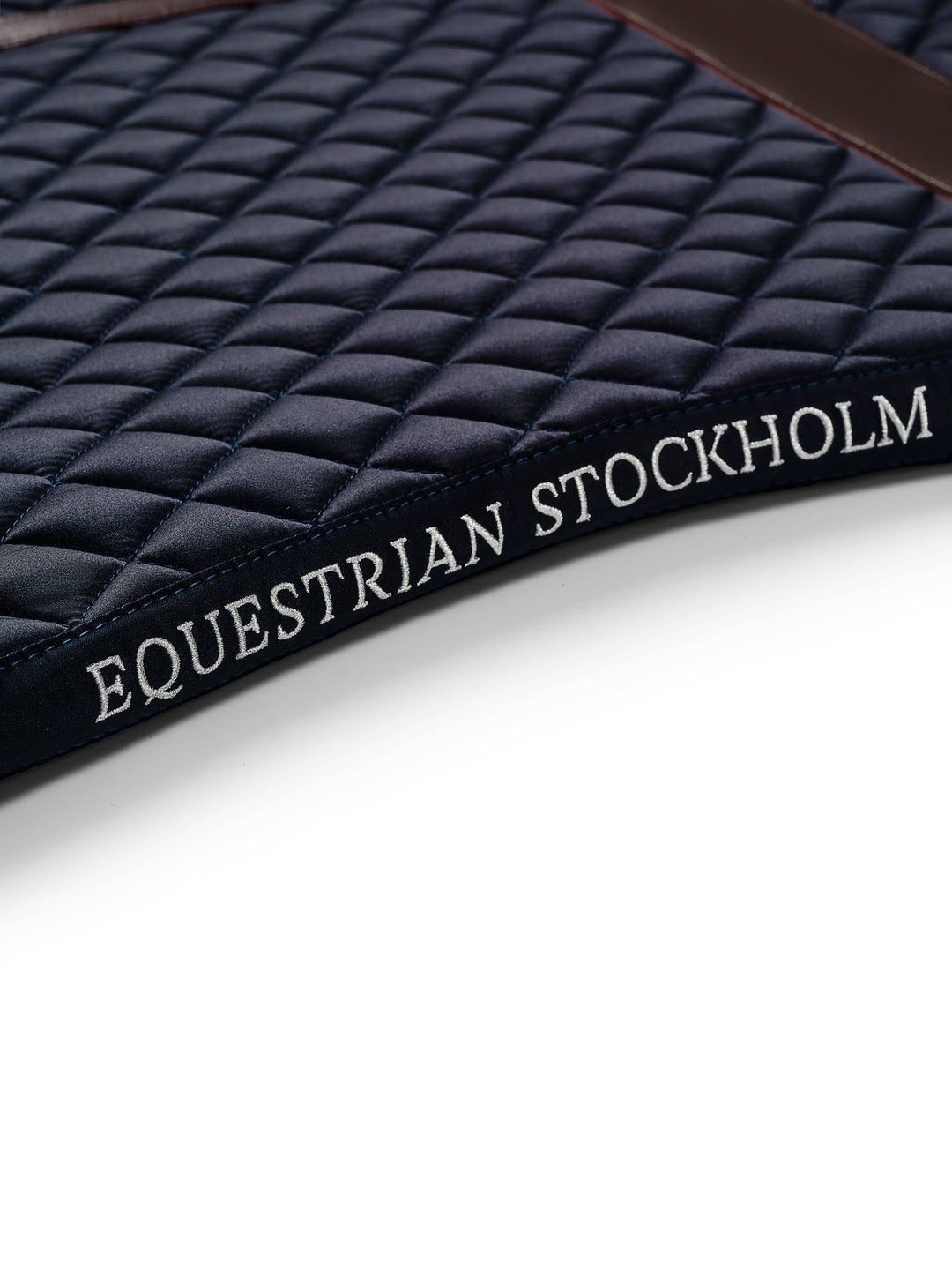 Equestrian Stockholm Dressage Saddle Pad Leather Deluxe Silver - Dressage Saddle Pad - Kingdom Equestrian