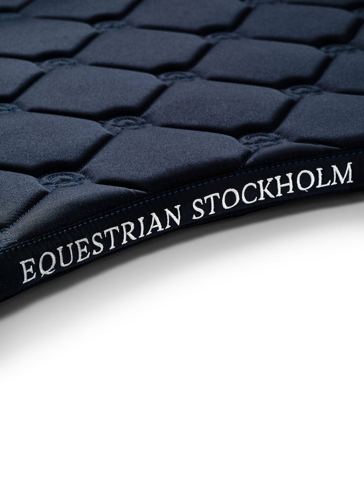 Equestrian Stockholm Dressage Saddle Pad Midnight Blue Without Badge - Dressage Saddle Pad - Kingdom Equestrian
