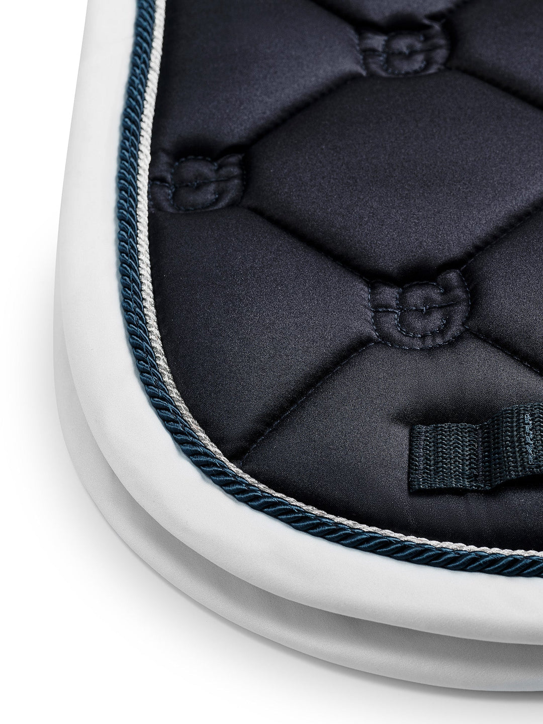 Equestrian Stockholm Dressage Saddle Pad Midnight White Edge - Dressage Saddle Pad - Kingdom Equestrian