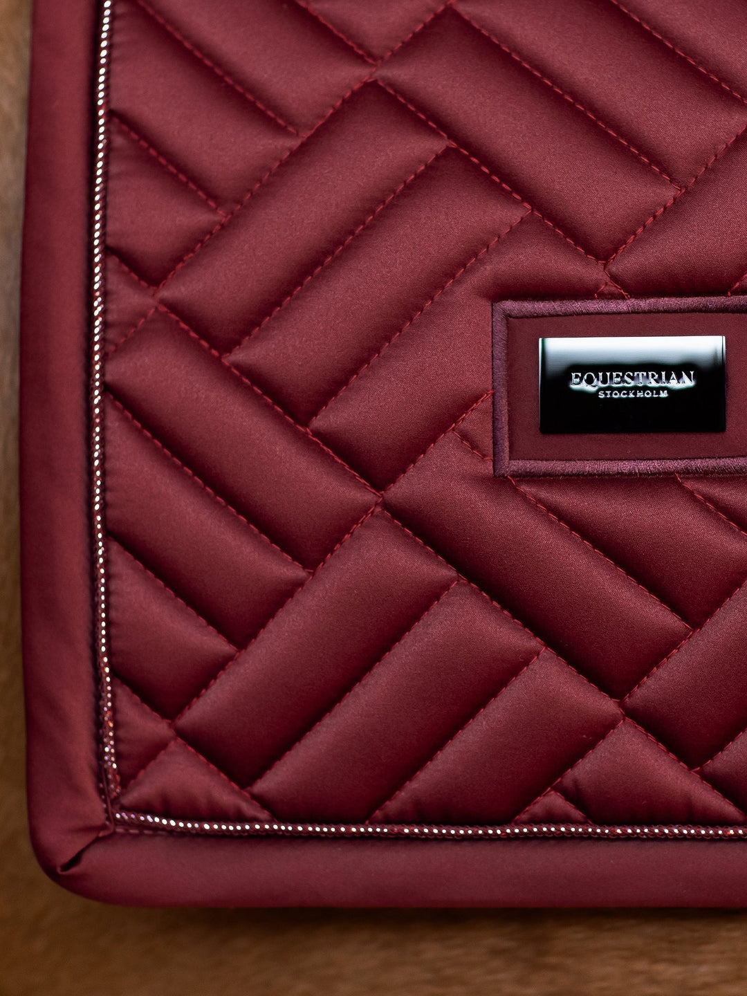 Equestrian Stockholm Dressage Saddle Pad Modern Bordeaux - Dressage Saddle Pad - Kingdom Equestrian