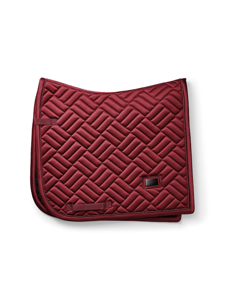 Equestrian Stockholm Dressage Saddle Pad Modern Bordeaux - Dressage Saddle Pad - Kingdom Equestrian