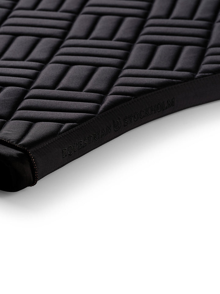 Equestrian Stockholm Dressage Saddle Pad Modern Dark Ocean - Dressage Saddle Pad - Kingdom Equestrian