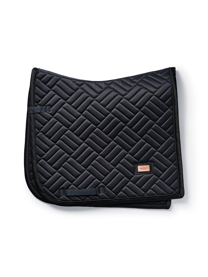 Equestrian Stockholm Dressage Saddle Pad Modern Dark Ocean - Dressage Saddle Pad - Kingdom Equestrian
