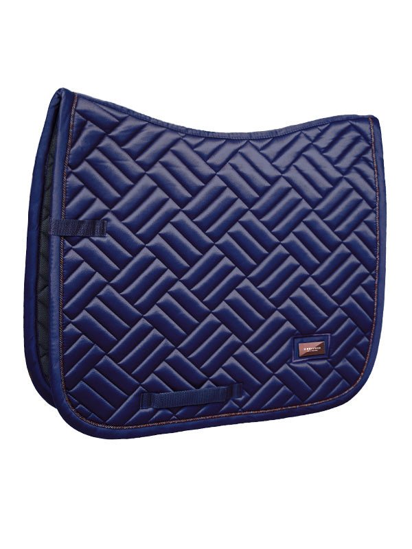 Equestrian Stockholm Dressage Saddle Pad Modern Lagoon Blush - Dressage Saddle Pad - Kingdom Equestrian