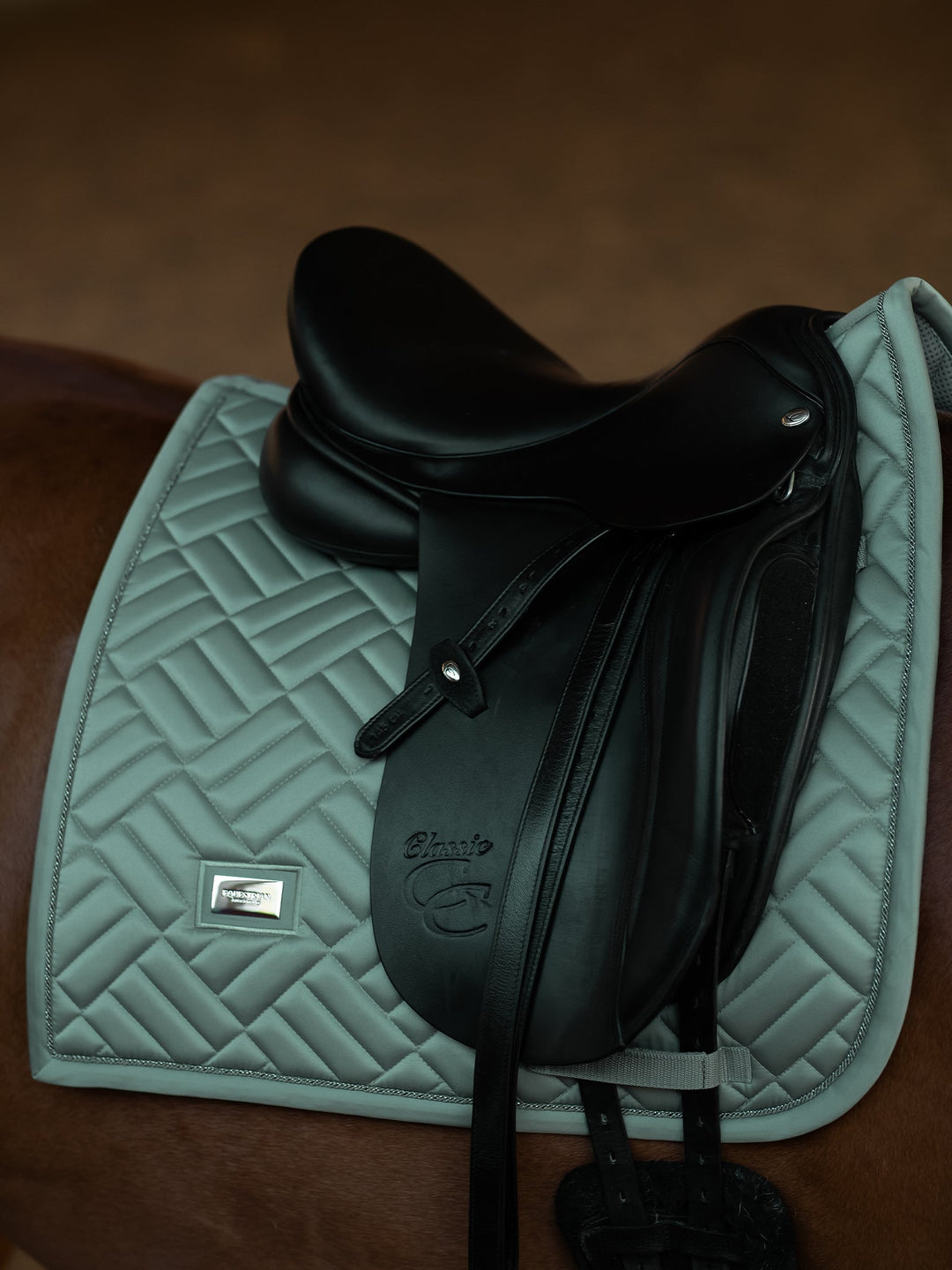 Equestrian Stockholm Dressage Saddle Pad Modern Mint Green - Dressage Saddle Pad - Kingdom Equestrian