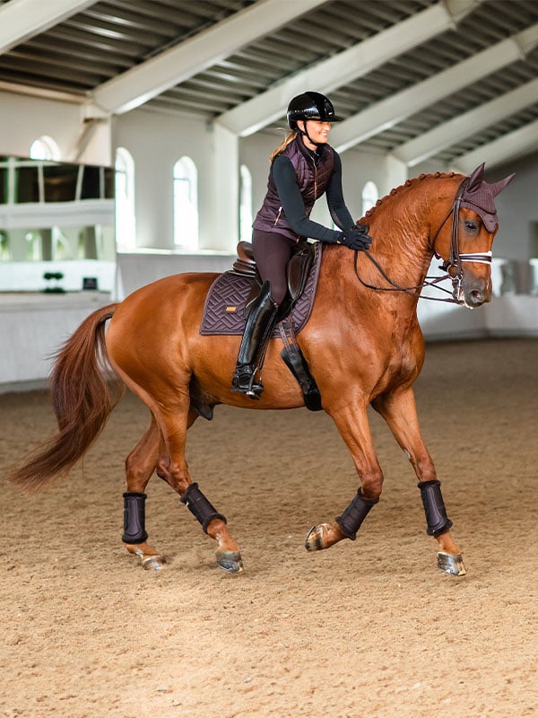 Equestrian Stockholm Dressage Saddle Pad Modern Moonless Night - Dressage Saddle Pad - Kingdom Equestrian