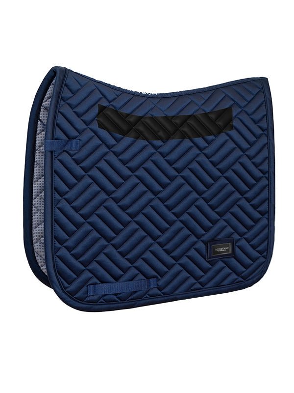Equestrian Stockholm Dressage Saddle Pad Modern Tech Navy - Anti - Slip Pad - Kingdom Equestrian