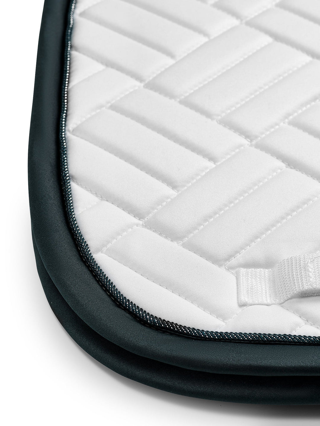 Equestrian Stockholm Dressage Saddle Pad Modern White Dramatic Monday - Dressage Saddle Pad - Kingdom Equestrian