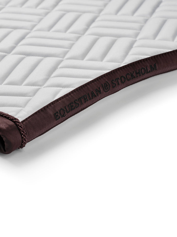 Equestrian Stockholm Dressage Saddle Pad Modern White Moonless Night - Dressage Saddle Pad - Kingdom Equestrian