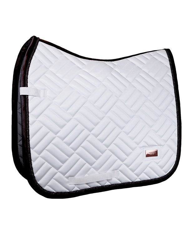 Equestrian Stockholm Dressage Saddle Pad Modern White Moonless Night - Dressage Saddle Pad - Kingdom Equestrian