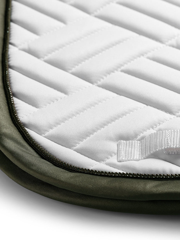 Equestrian Stockholm Dressage Saddle Pad Modern White Striking Valley - Dressage Saddle Pad - Kingdom Equestrian