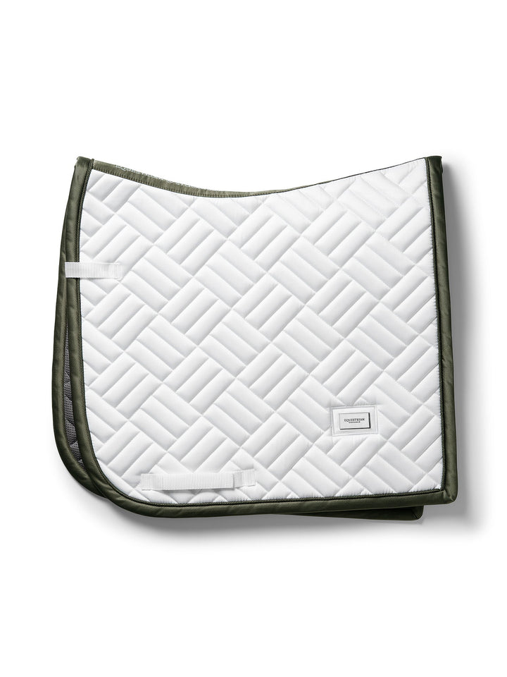 Equestrian Stockholm Dressage Saddle Pad Modern White Striking Valley - Dressage Saddle Pad - Kingdom Equestrian