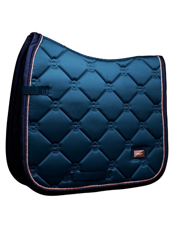 Equestrian Stockholm Dressage Saddle Pad Monaco Blue - Dressage Saddle Pad - Kingdom Equestrian