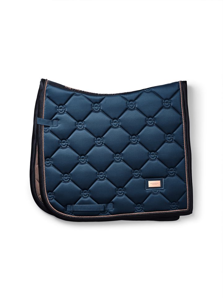 Equestrian Stockholm Dressage Saddle Pad Monaco Blue - Dressage Saddle Pad - Kingdom Equestrian