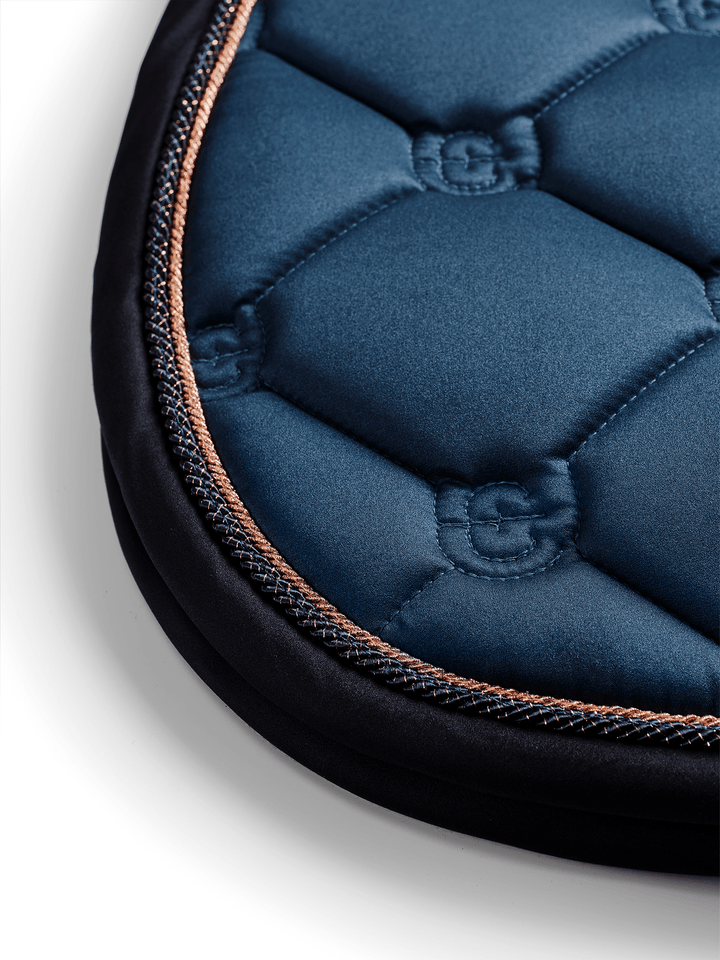 Equestrian Stockholm Dressage Saddle Pad Monaco Blue - Dressage Saddle Pad - Kingdom Equestrian