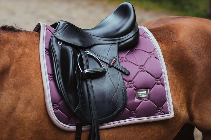 Equestrian Stockholm Dressage Saddle Pad Orchid Bloom - Dressage Saddle Pad - Kingdom Equestrian