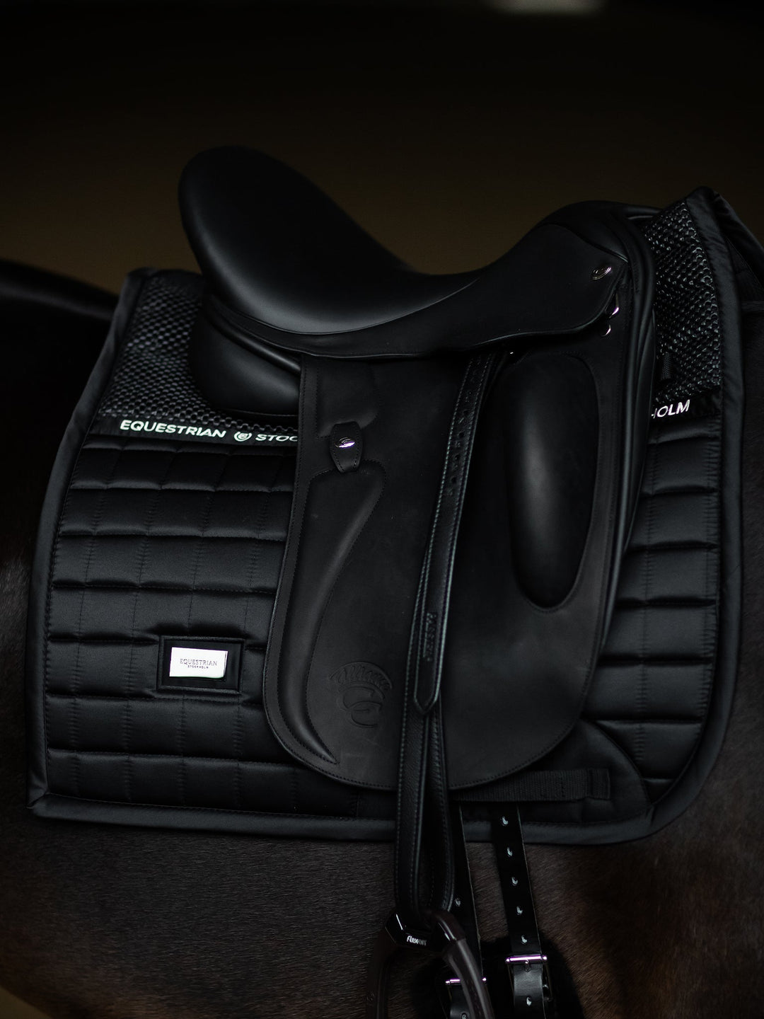 Equestrian Stockholm Dressage Saddle Pad Performance Black - Dressage Saddle Pad - Kingdom Equestrian