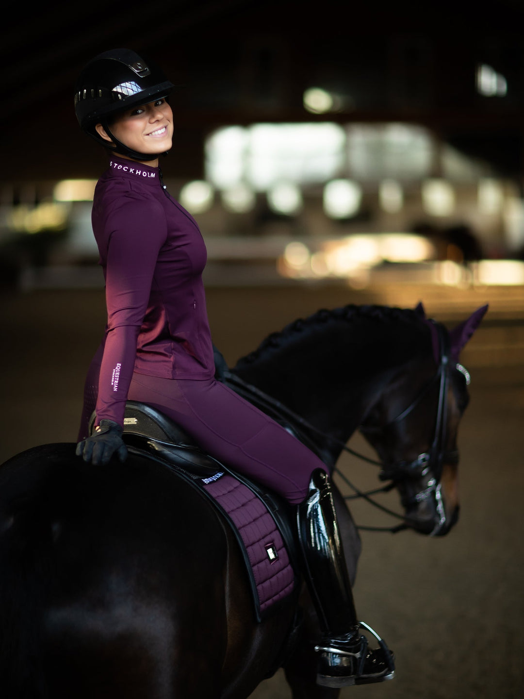 Equestrian Stockholm Dressage Saddle Pad Performance Black Raven - Dressage Saddle Pad - Kingdom Equestrian