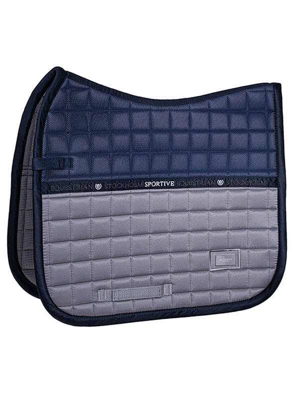 Equestrian Stockholm Dressage Saddle Pad Performance Blue Ash - Dressage Saddle Pad - Kingdom Equestrian