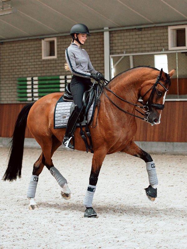 Equestrian Stockholm Dressage Saddle Pad Performance Blue Ash - Dressage Saddle Pad - Kingdom Equestrian