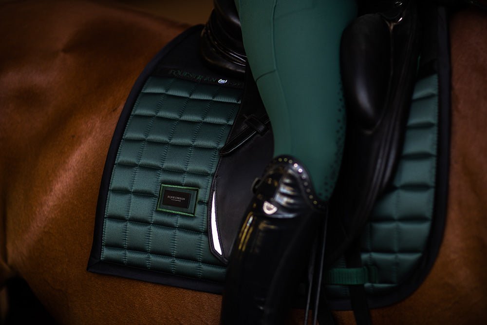 Equestrian Stockholm Dressage Saddle Pad Performance Sycamore Green - Dressage Saddle Pad - Kingdom Equestrian