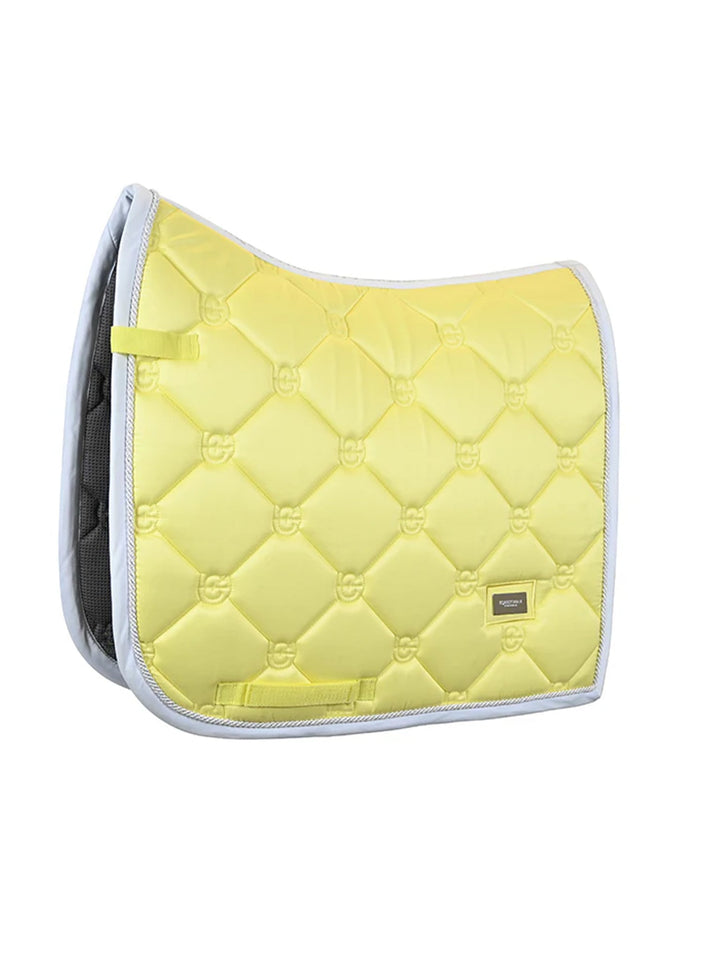 Equestrian Stockholm Dressage Saddle Pad Soft Lemon - Dressage Saddle Pad - Kingdom Equestrian