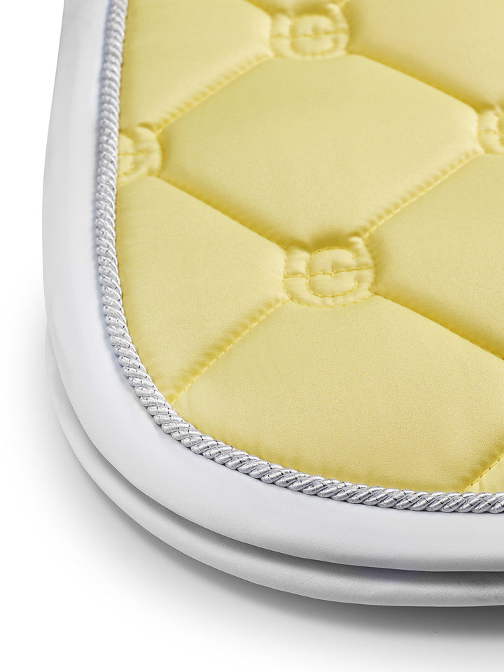 Equestrian Stockholm Dressage Saddle Pad Soft Lemon - Dressage Saddle Pad - Kingdom Equestrian