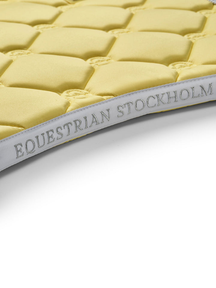 Equestrian Stockholm Dressage Saddle Pad Soft Lemon - Dressage Saddle Pad - Kingdom Equestrian