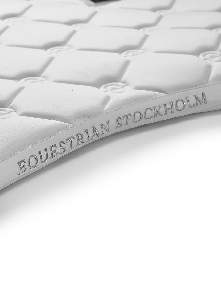Equestrian Stockholm Dressage Saddle Pad White Perfection - Dressage Saddle Pad - Kingdom Equestrian