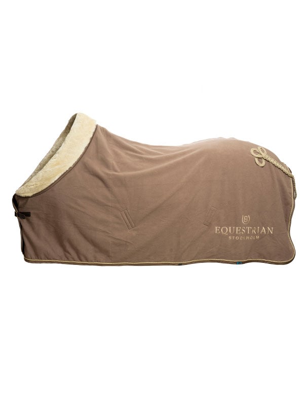 Equestrian Stockholm Fleece Blanket Fur Champagne - Horse Blanket - Kingdom Equestrian