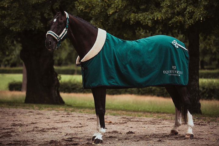 Equestrian Stockholm Fleece Blanket Fur Emerald - Horse Blanket - Kingdom Equestrian