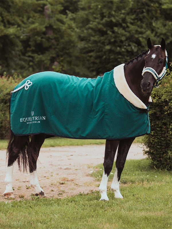 Equestrian Stockholm Fleece Blanket Fur Emerald - Horse Blanket - Kingdom Equestrian
