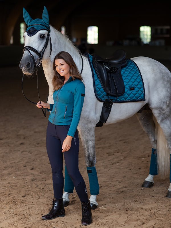 Equestrian Stockholm Fleece Jacket Aurora Blues - Riding Jacket - Kingdom Equestrian