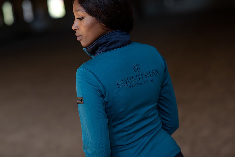 Equestrian Stockholm Fleece Jacket Aurora Blues - Riding Jacket - Kingdom Equestrian