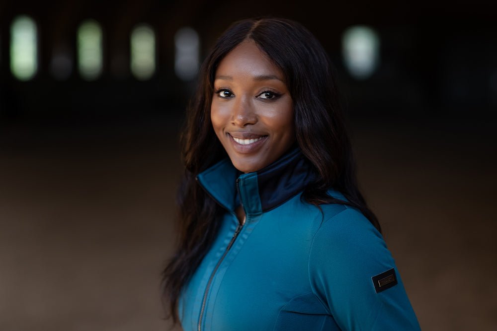 Equestrian Stockholm Fleece Jacket Aurora Blues - Riding Jacket - Kingdom Equestrian