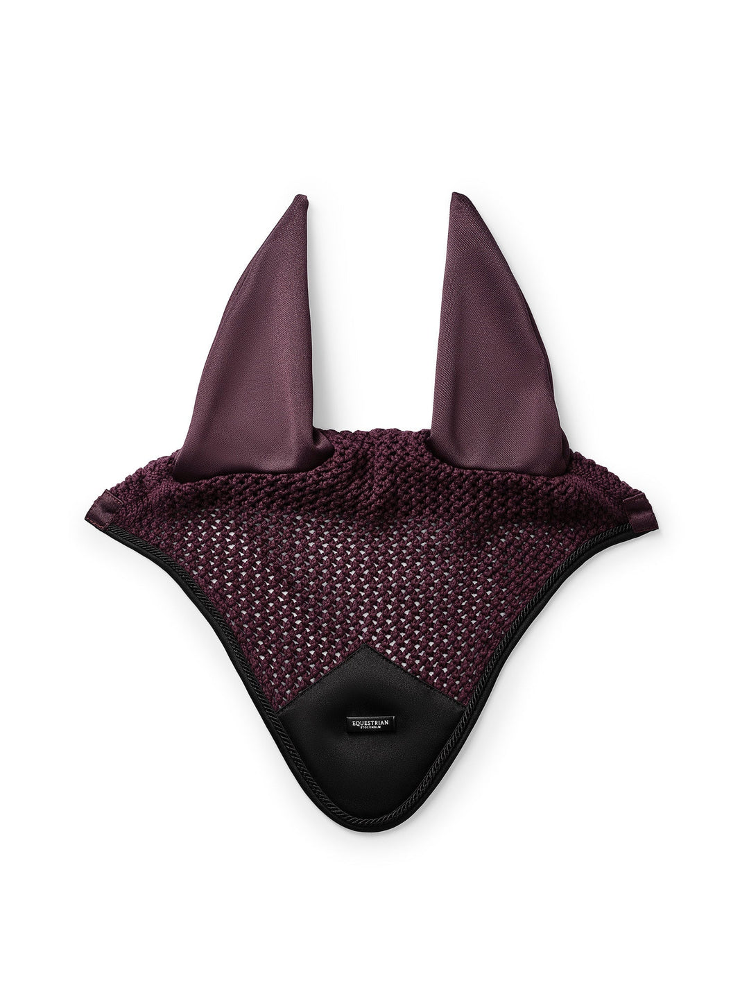 Equestrian Stockholm Fly Hood Black Raven - Ear Bonnet - Kingdom Equestrian
