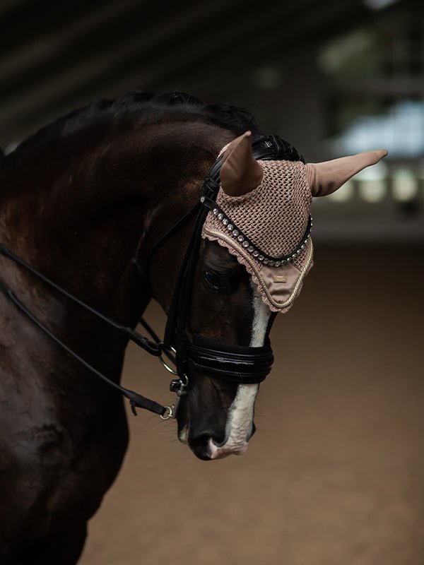 Equestrian Stockholm Fly Hood - Champagne - Fly Hood - Kingdom Equestrian