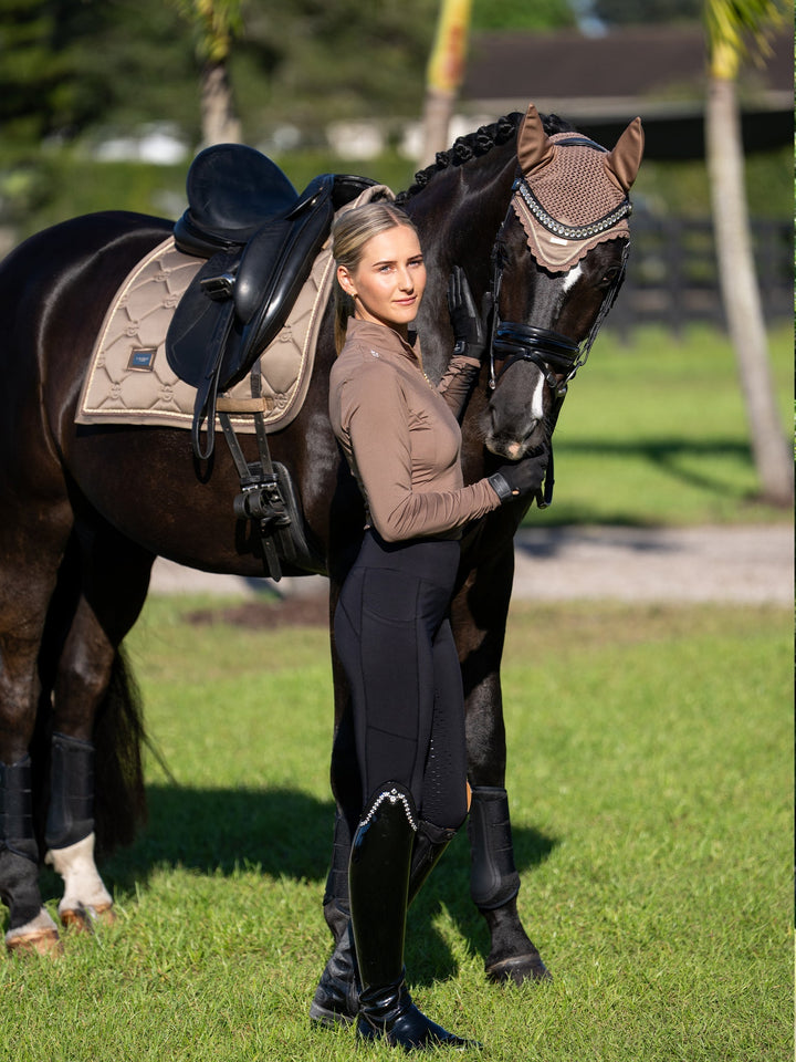 Equestrian Stockholm Fly Hood - Champagne - Fly Hood - Kingdom Equestrian