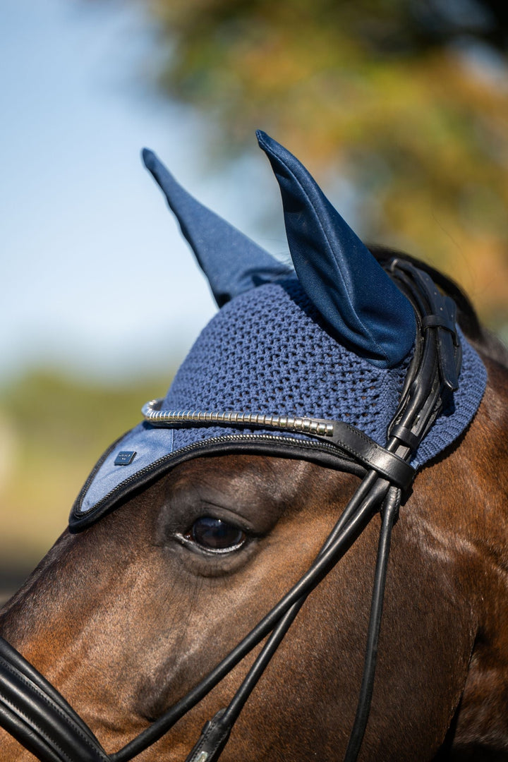 Equestrian Stockholm Fly Hood Dark Venice - Ear Bonnet - Kingdom Equestrian