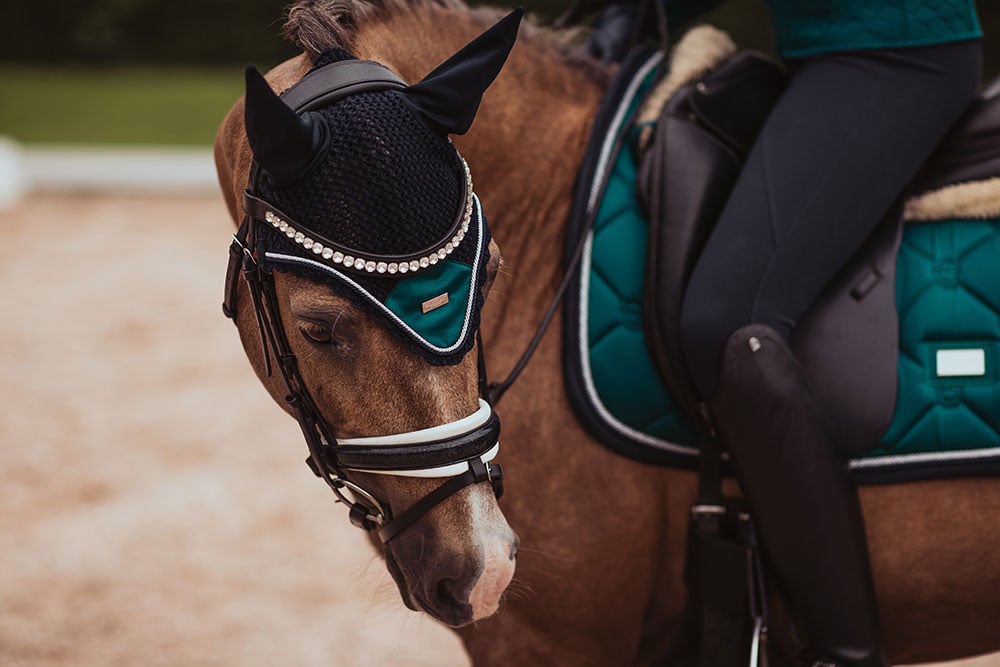 Equestrian Stockholm Fly Hood - Emerald - Fly Hood - Kingdom Equestrian