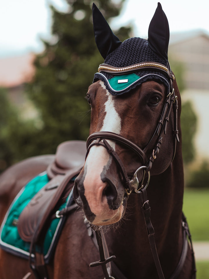 Equestrian Stockholm Fly Hood - Emerald - Fly Hood - Kingdom Equestrian