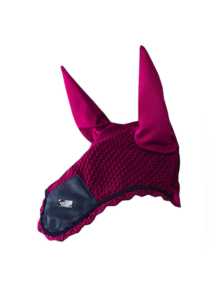 Equestrian Stockholm Fly Hood Faded Fuchsia - Ear Bonnet - Kingdom Equestrian