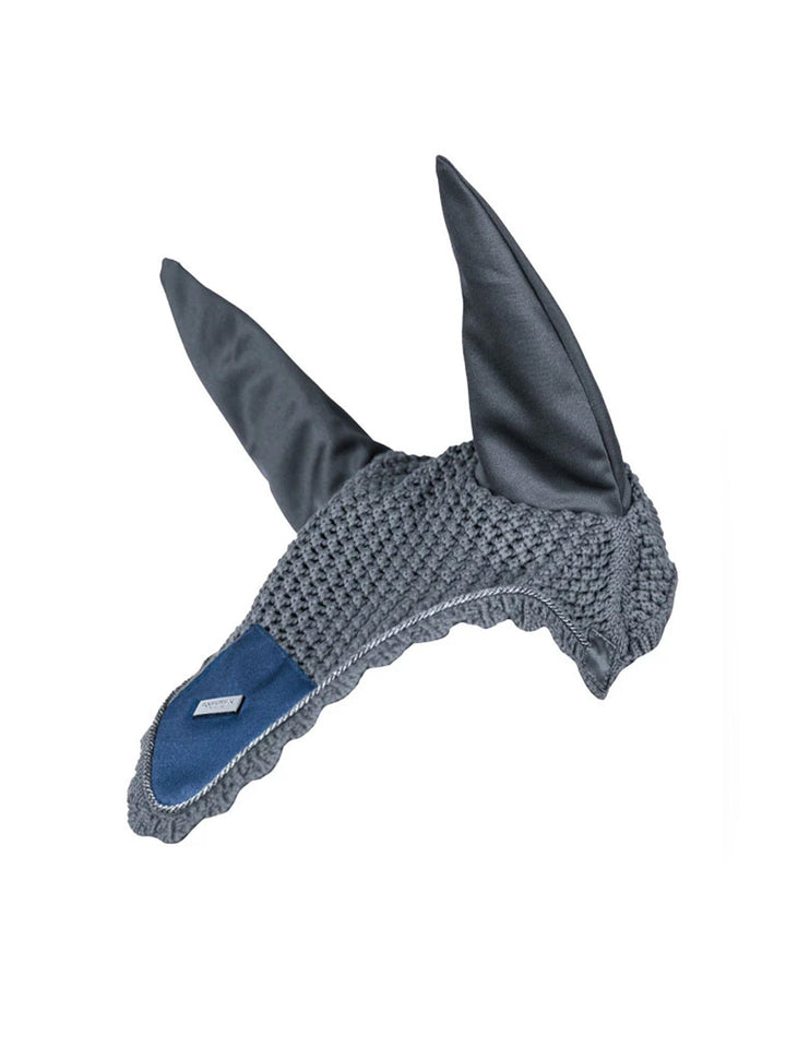 Equestrian Stockholm Fly Hood Metallic Blue - Ear Bonnet - Kingdom Equestrian