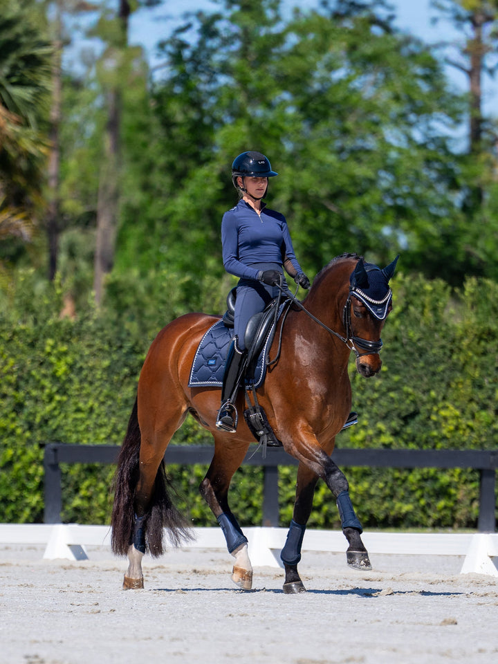 Equestrian Stockholm Fly Hood - Midnight Blue - Fly Hood - Kingdom Equestrian