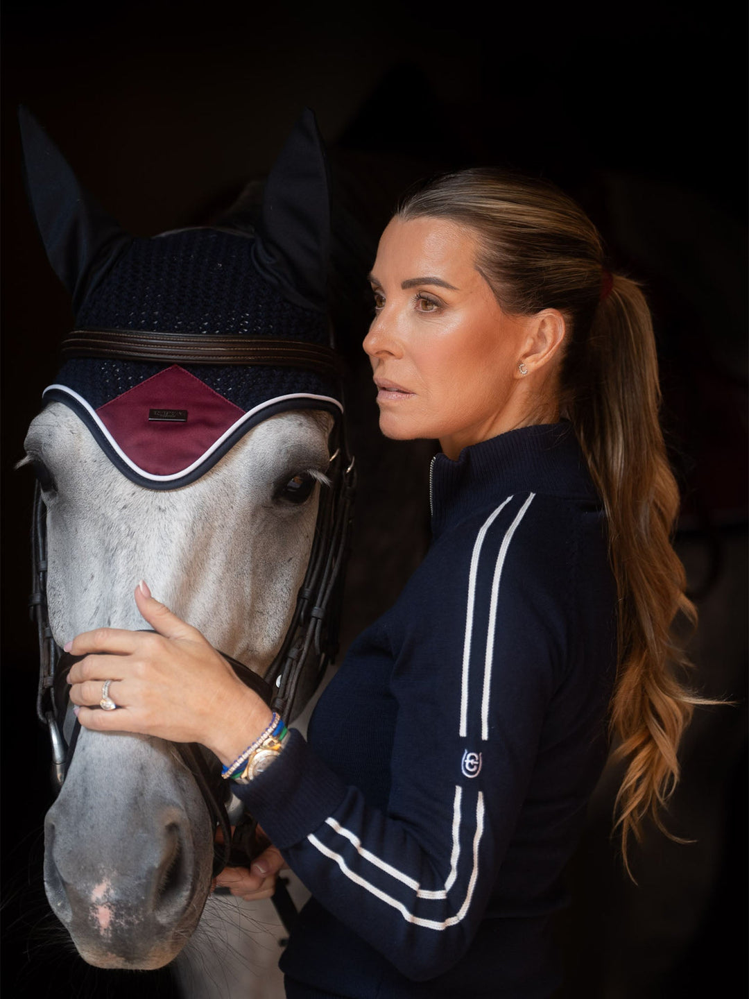 Equestrian Stockholm Fly Hood Modern Luxe - Ear Bonnet - Kingdom Equestrian