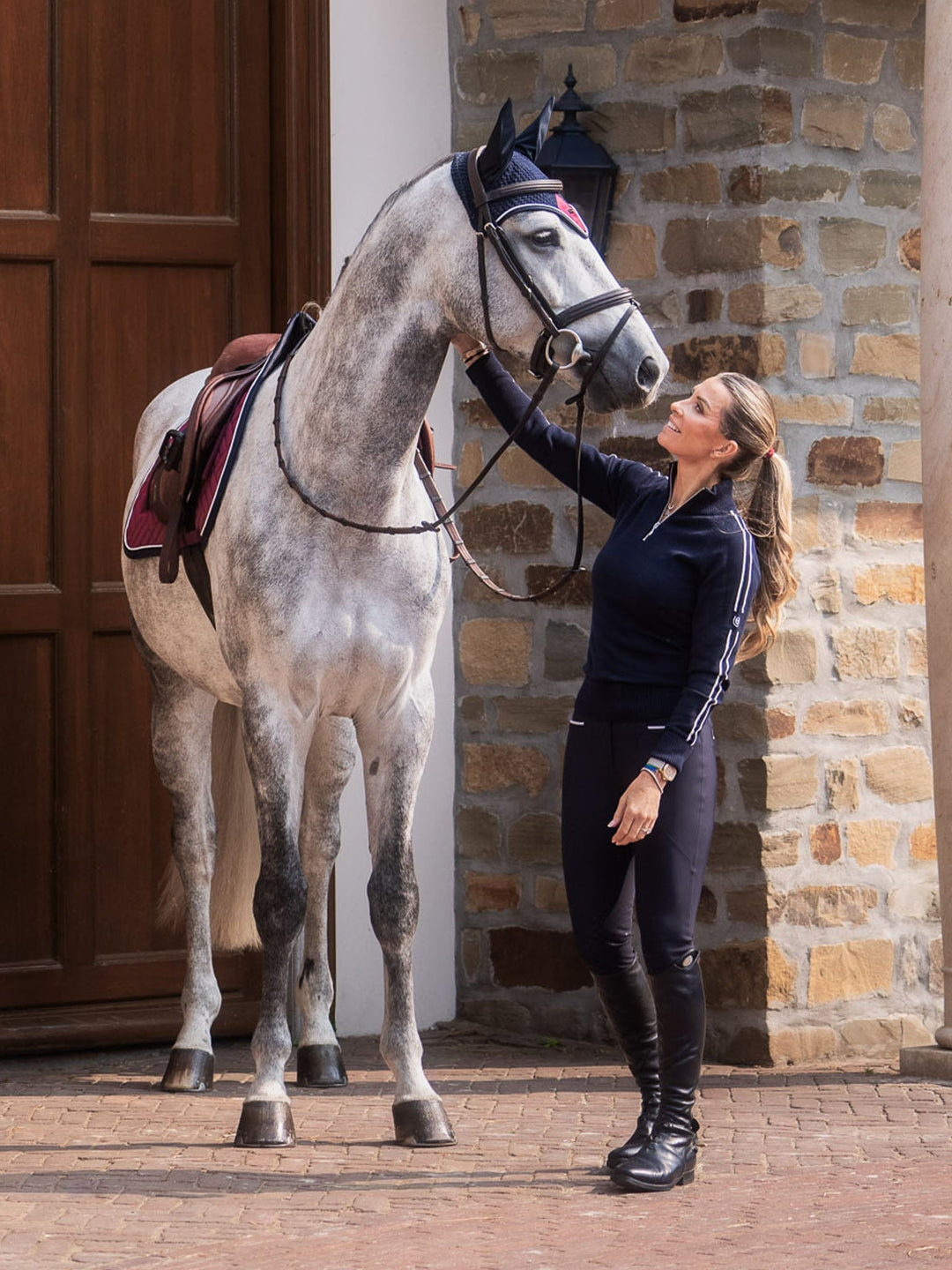 Equestrian Stockholm Fly Hood Modern Luxe - Ear Bonnet - Kingdom Equestrian