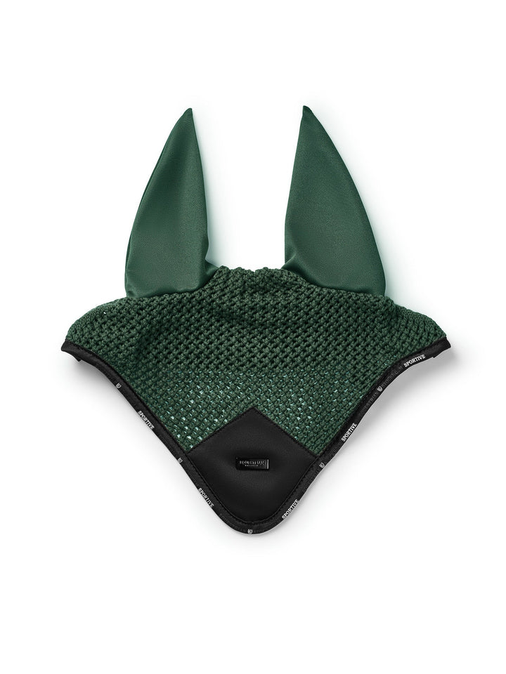 Equestrian Stockholm Fly Hood Performance Sycamore Green - Ear Bonnet - Kingdom Equestrian