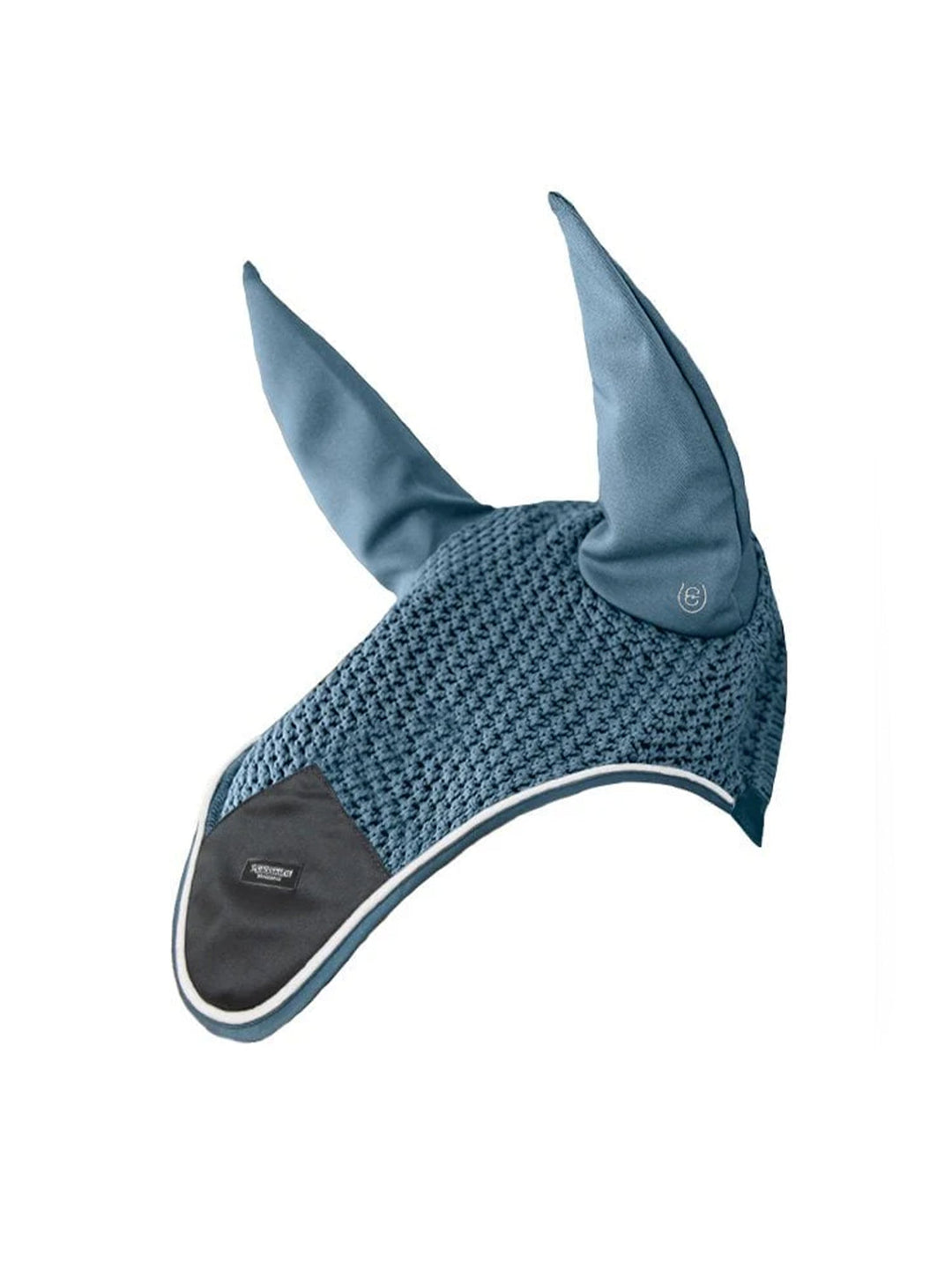 Equestrian Stockholm Fly Hood Steel Blue - Ear Bonnet - Kingdom Equestrian
