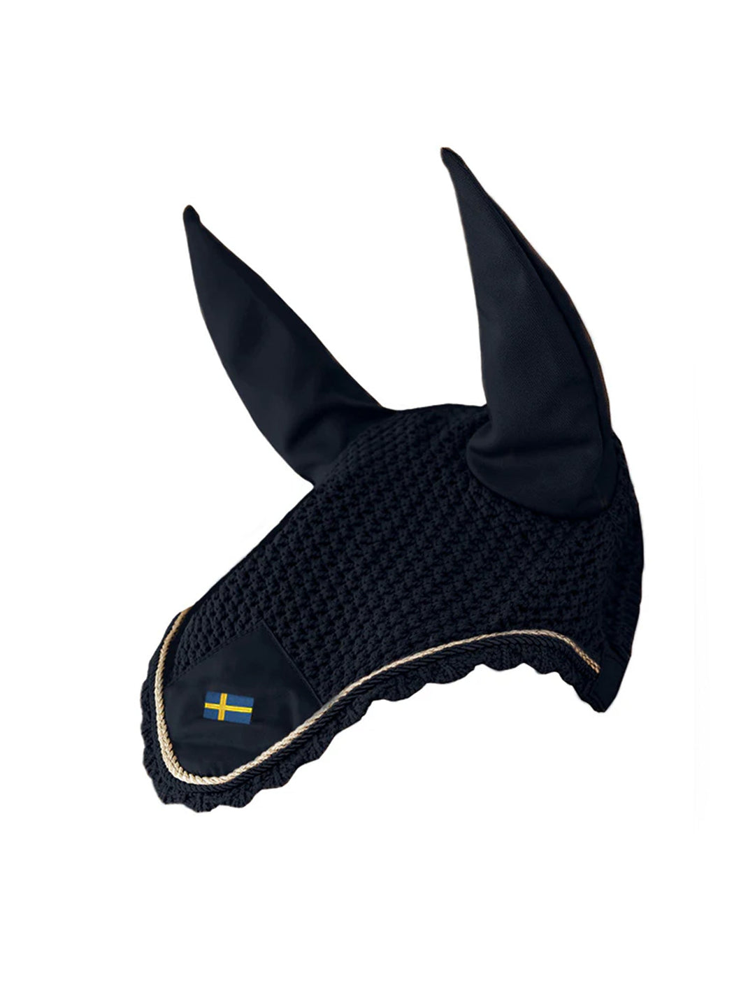 Equestrian Stockholm Fly Hood Sweden Nation Navy - Ear Bonnet - Kingdom Equestrian