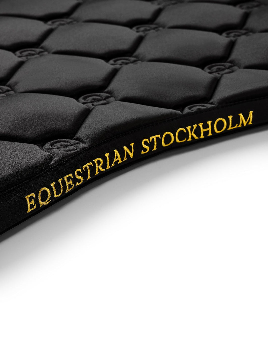 Equestrian Stockholm Jump Saddle Pad Black Gold - Jump Saddle Pad - Kingdom Equestrian